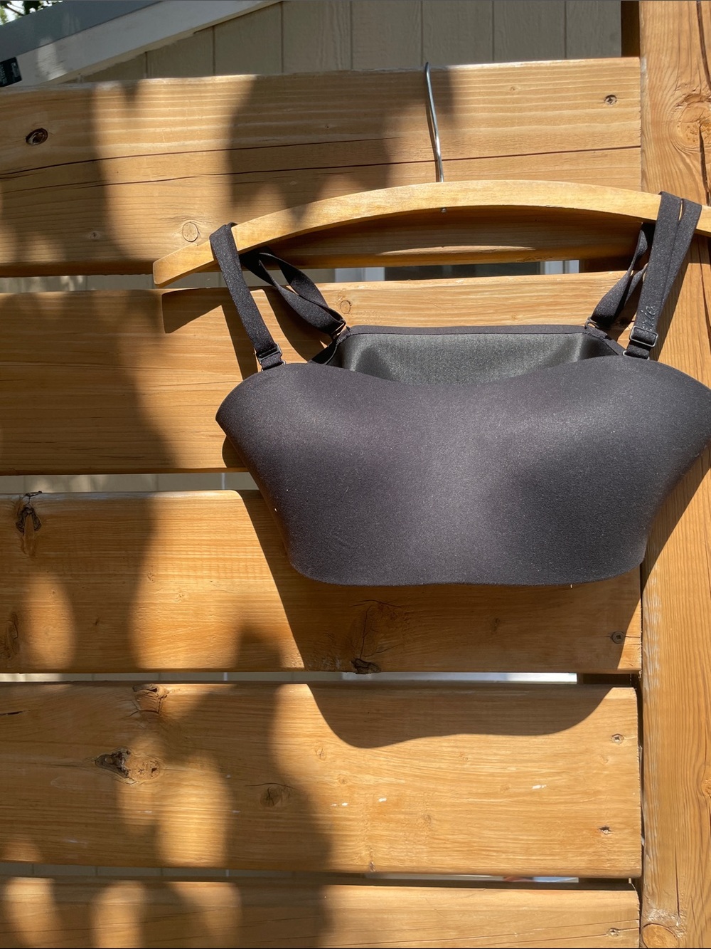 aerie Black Strapless Convertible Bralette “Smoothez” Size M